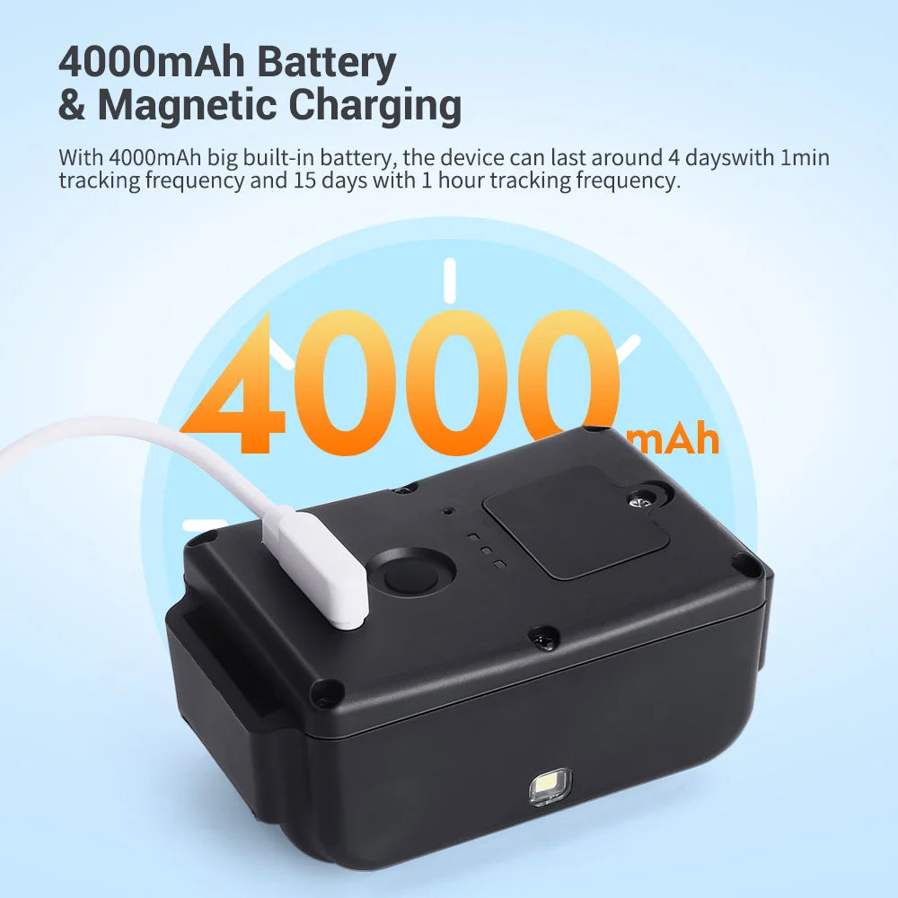 4000mAh Battery and Magnetic Charging