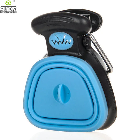 Foldable Blue Pooper Scooper Dog Poop Cleanup