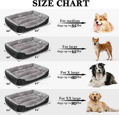 Rectangle Bed For Large Dogs