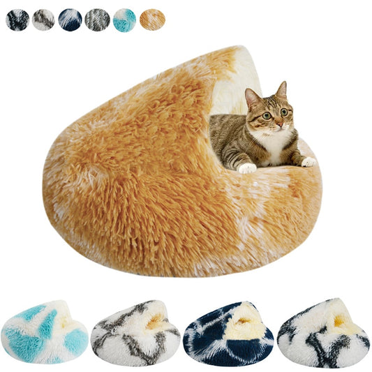 Soft Plush Cat Bed